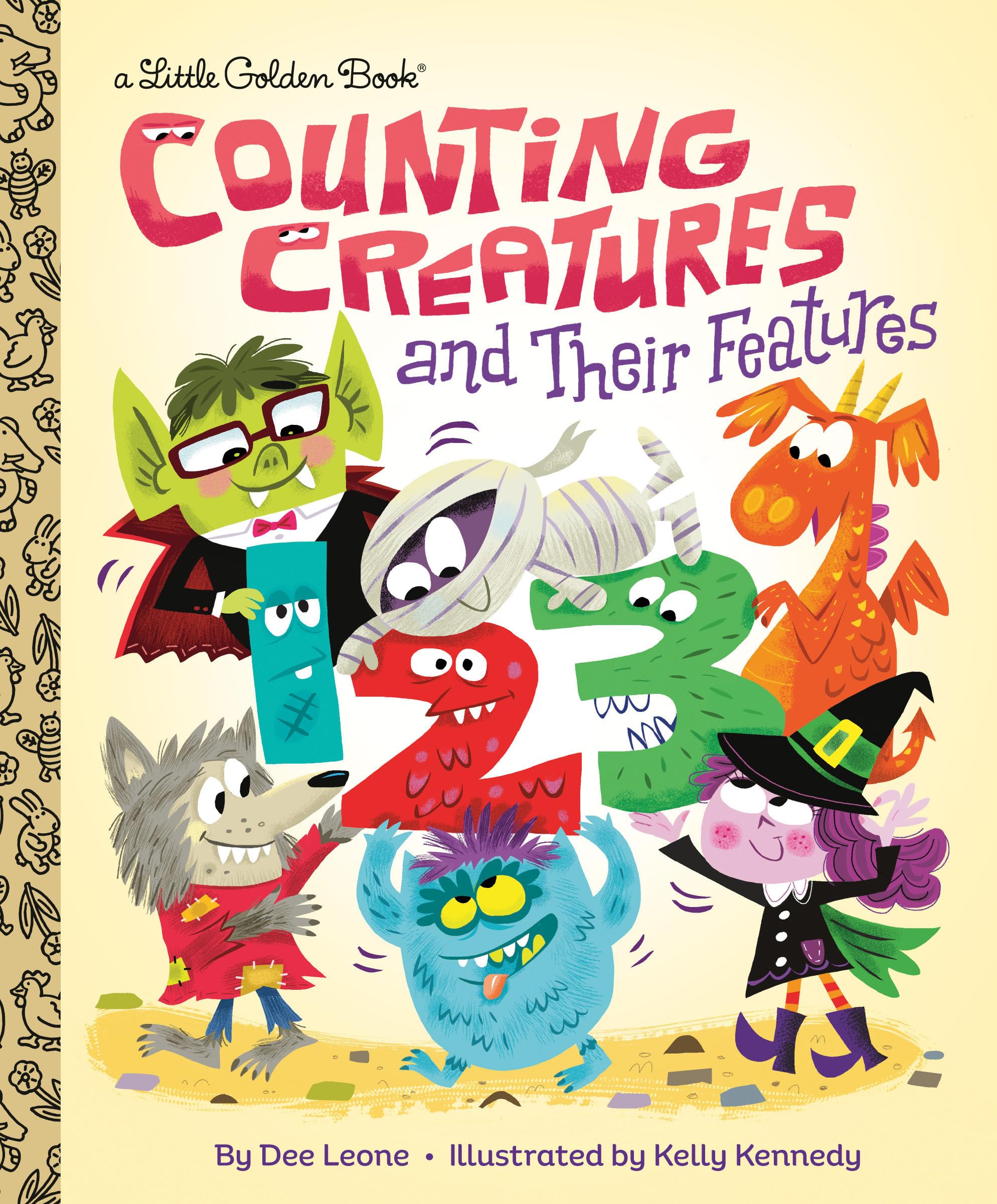 Counting Creatures And Their Features (Little Golden Book)