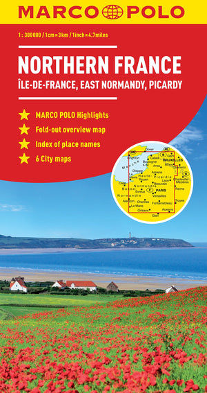 Northern France Marco Polo Map (Marco Polo Maps),Used