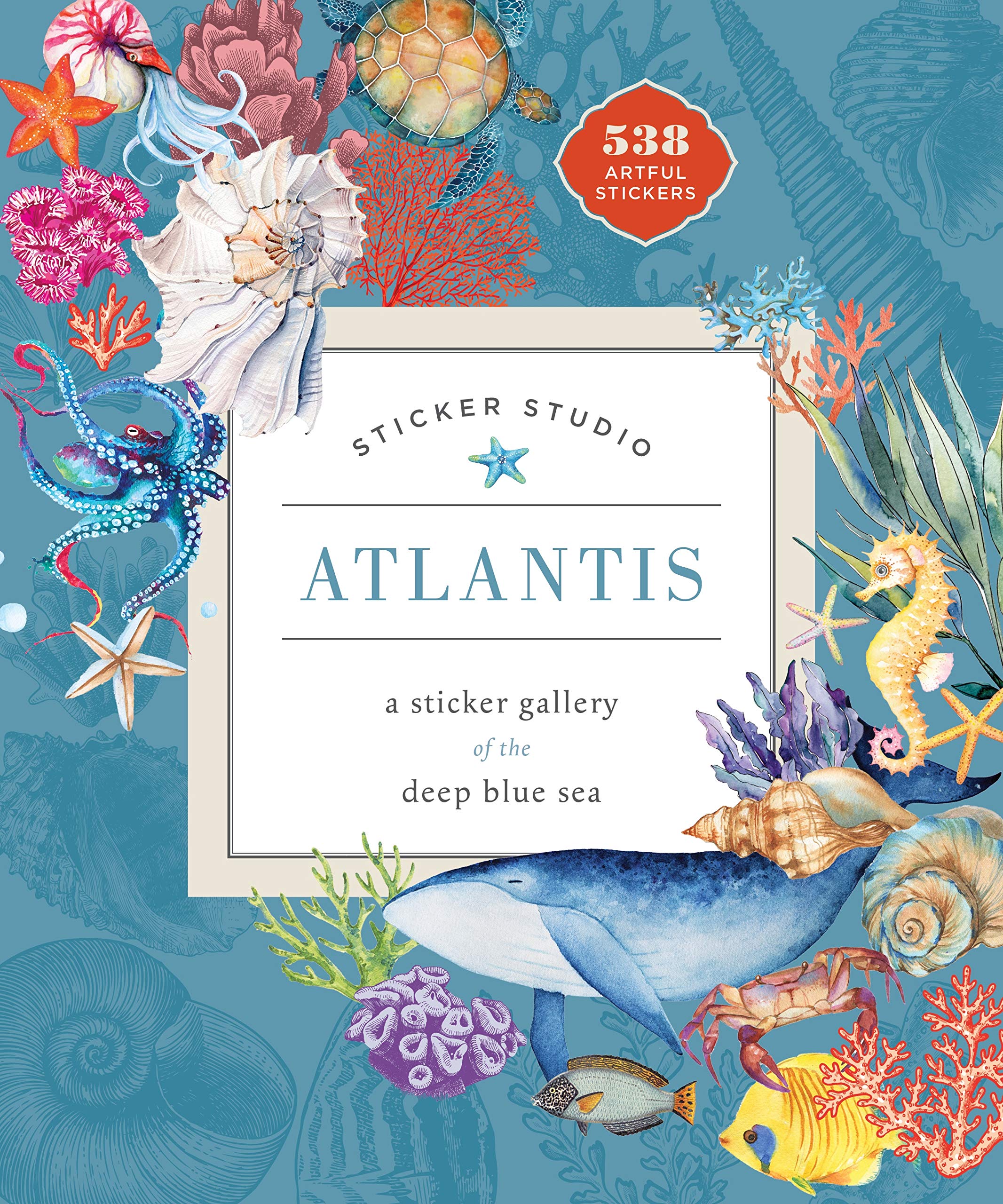 Sticker Studio: Atlantis: A Sticker Gallery Of The Deep Blue Sea,New