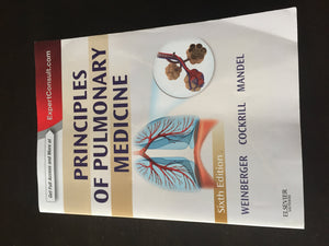 Principles of Pulmonary Medicine: Expert Consult  Online and Print (PRINCIPLES OF PULMONARY MEDICINE (WEINBERGER)),Used