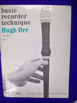 Basic Recorder Technique, Vol. 2: Soprano Alto,New