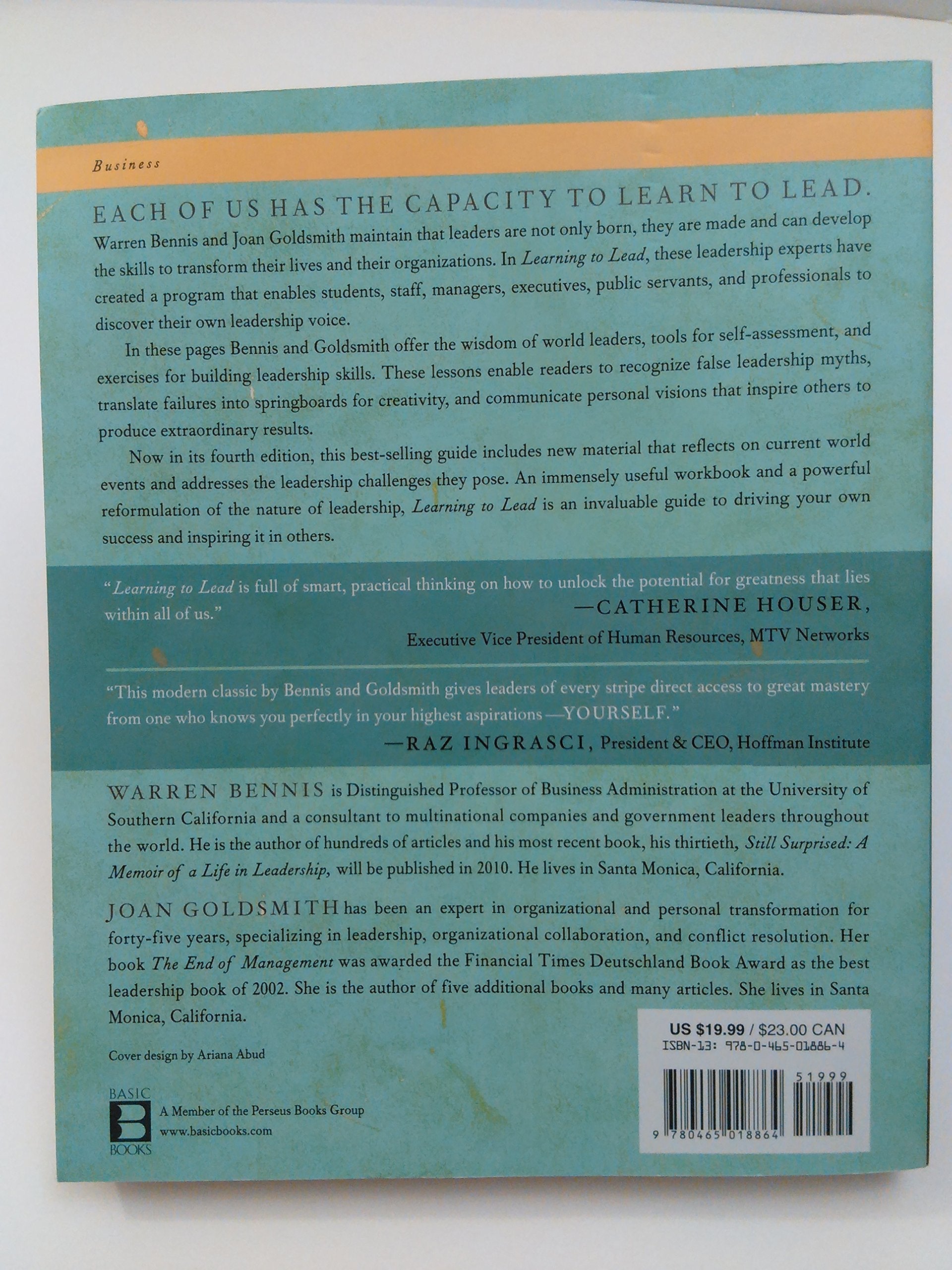 Learning To Lead: A Workbook On Becoming A Leader