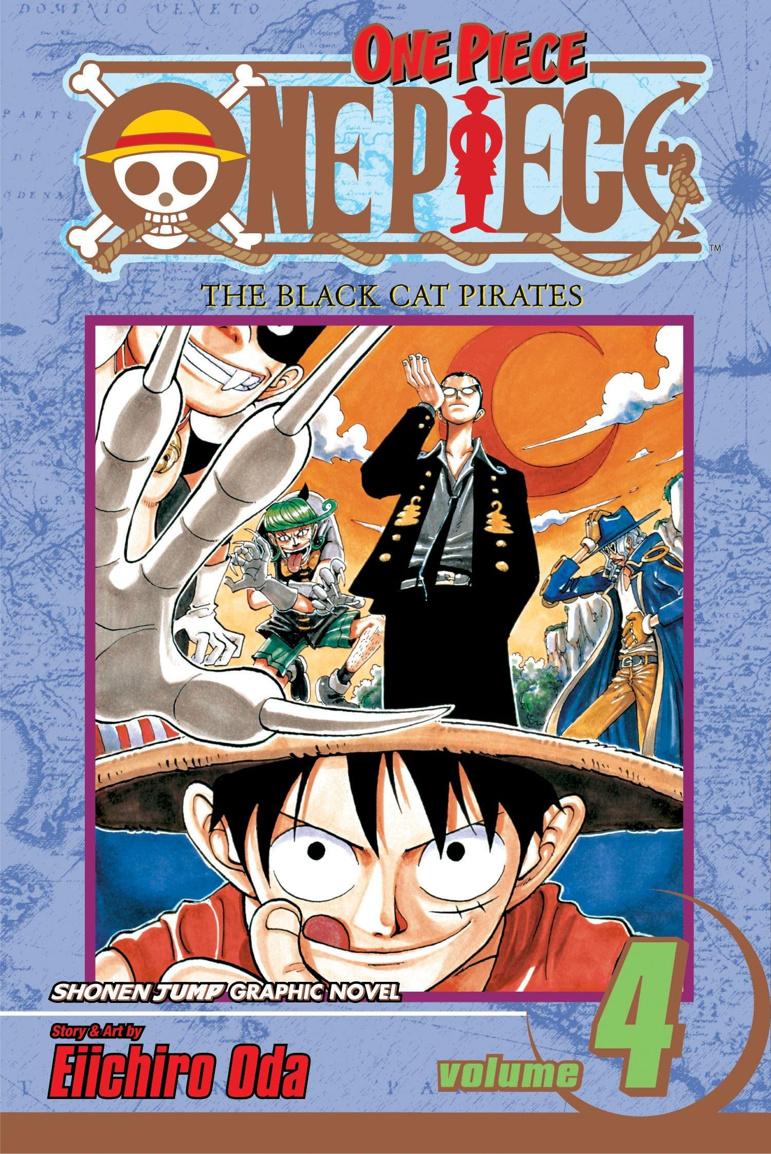 One Piece Vol. 4: The Black Cat Pirates,Used