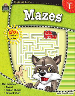 ReadySetLearn: Mazes, Grade 1 from Teacher Created Resources,Used