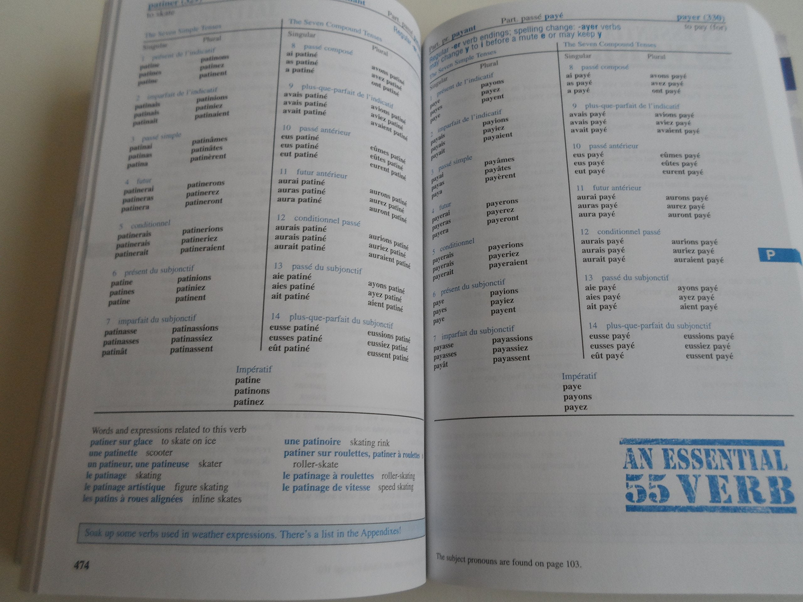 501 French Verbs (Barron's Foreign Language Guides) (French and English Edition),Used