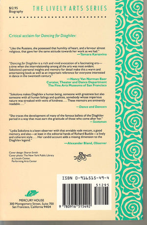 Dancing For Diaghilev: The Memoirs of Lydia Sokolova,New