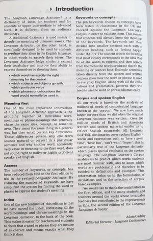 Longman Language Activator: Helps You Write And Speak Natural English, Second Edition,New