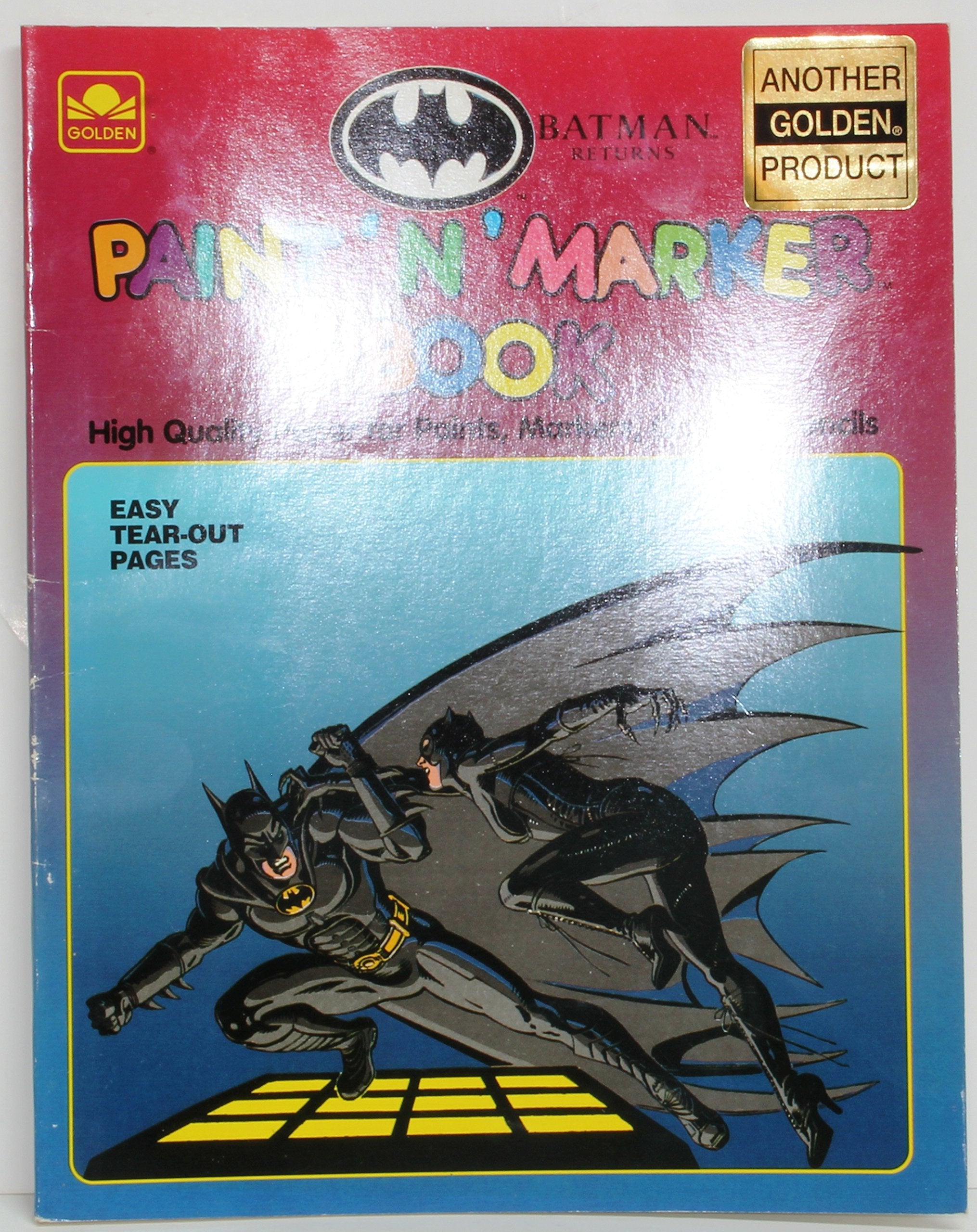 Batman Paint 'n Marker Book,Used