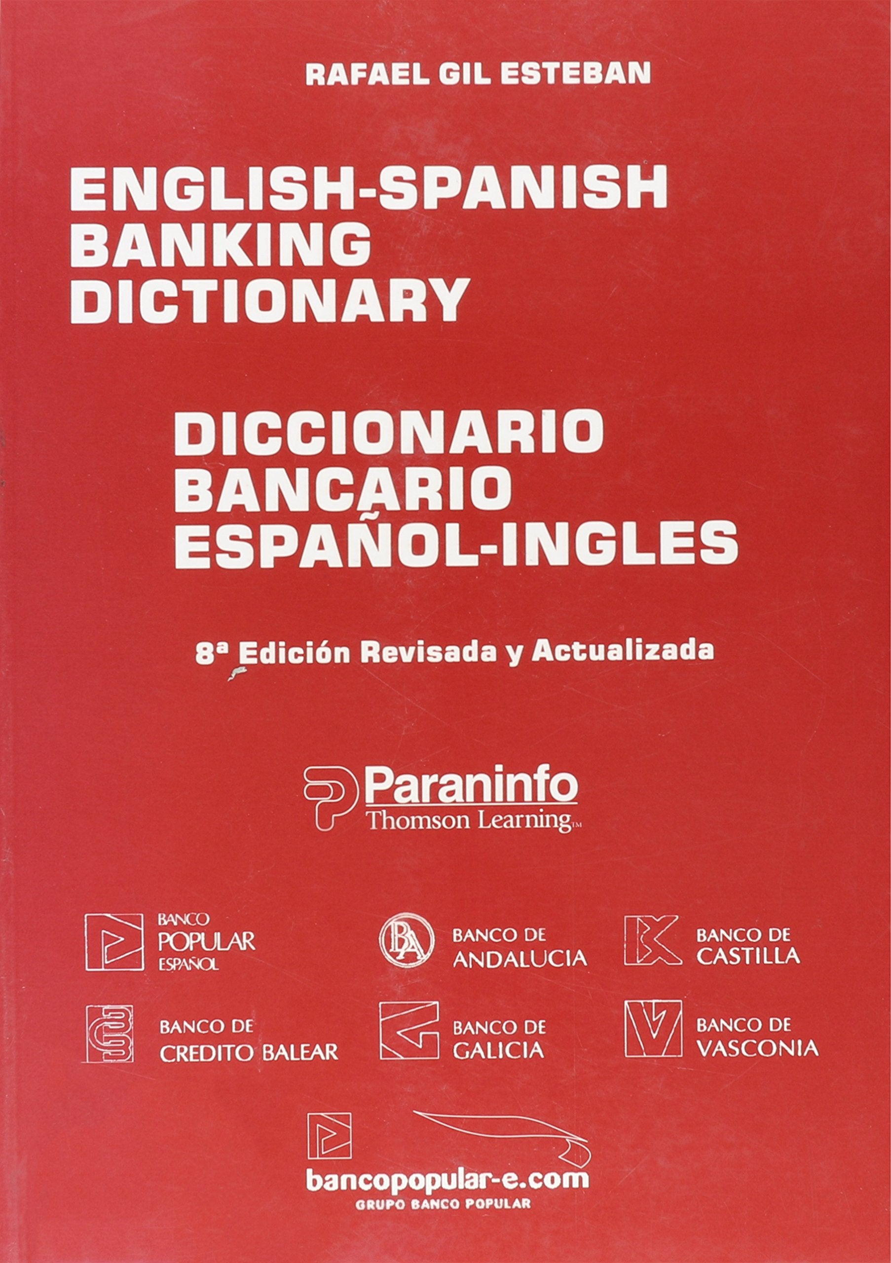 Diccionario Bancario EspaolIngles  8 Edicion