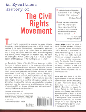 An Eyewitness History of the Civil Rights Movement (The Eyewitness History Series),Used
