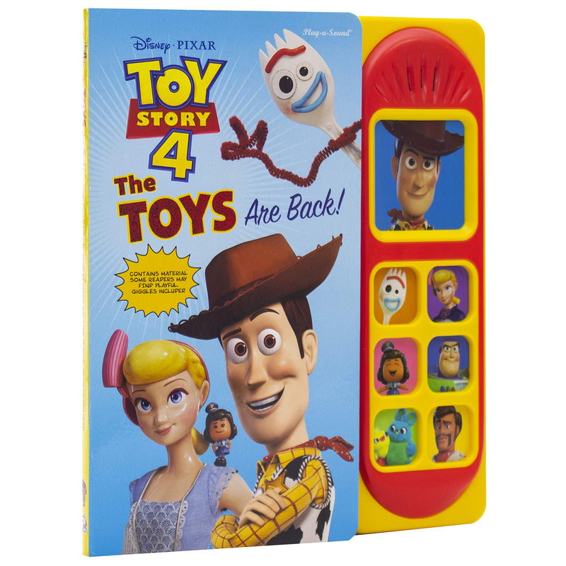 Phoenix International Toy Story 4 Sound Book - Woody, Buzz Lightyear & Bo Peep - Interactive Play-a-Sound Experience