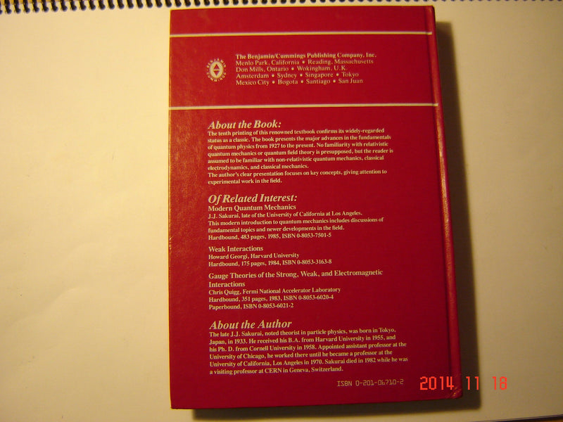 Advanced Quantum Mechanics,Used