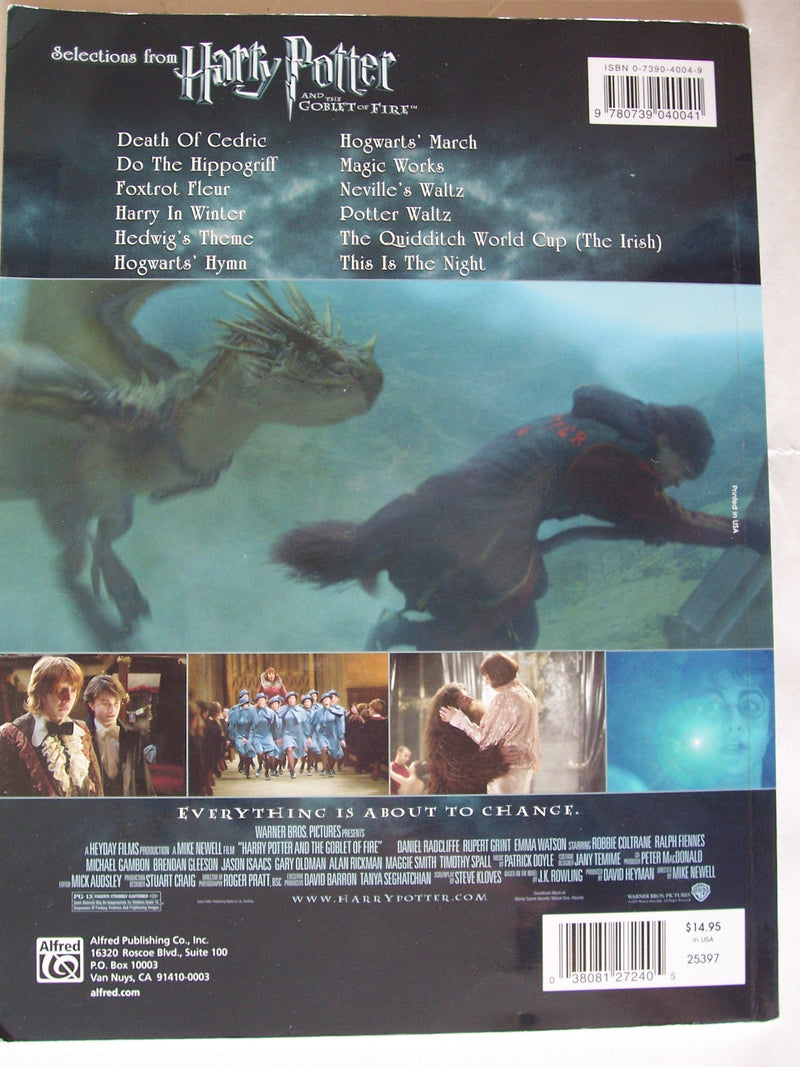 Selections From Harry Potter And The Goblet Of Fire: Piano/Vocal/Chords,Used