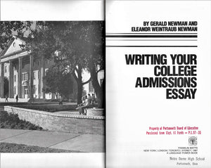 Writing Your College Admissions Essay (Language Power),Used