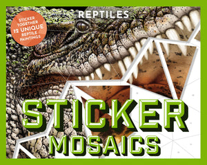 Sticker Mosaics: Reptiles: Sticker Together 12 Unique Reptilian Designs,Used