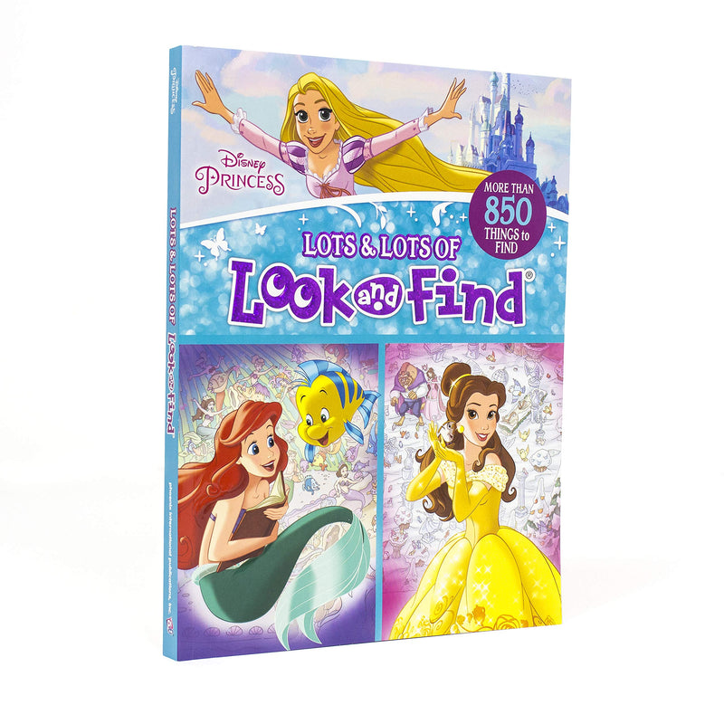 Disney Princess Cinderella, Ariel, Belle, and More!  Lots and Lots of Look And Find Activity Book  PI Kids,Used