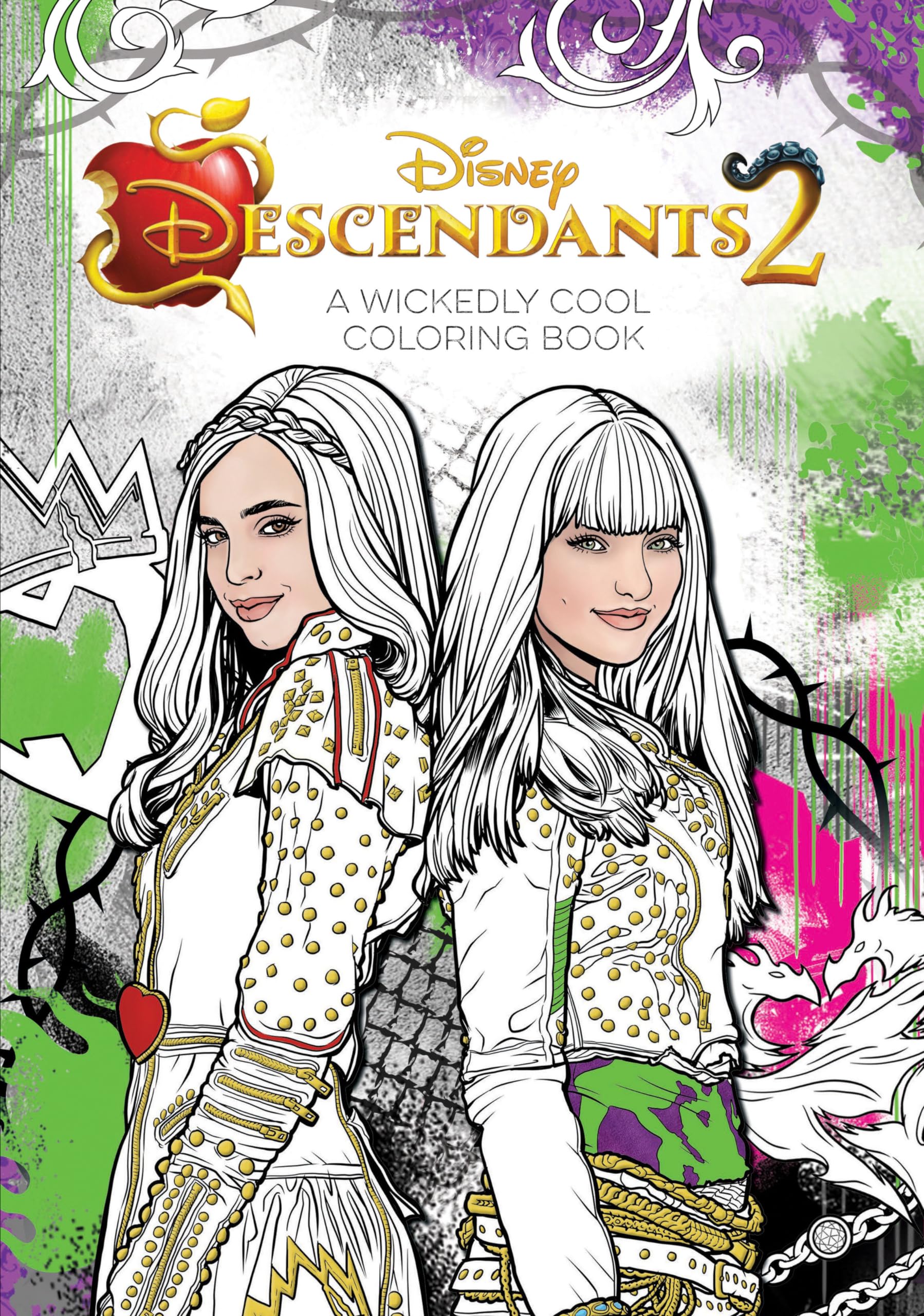 Descendants 2: A Wickedly Cool Coloring Book (Art of Coloring),New