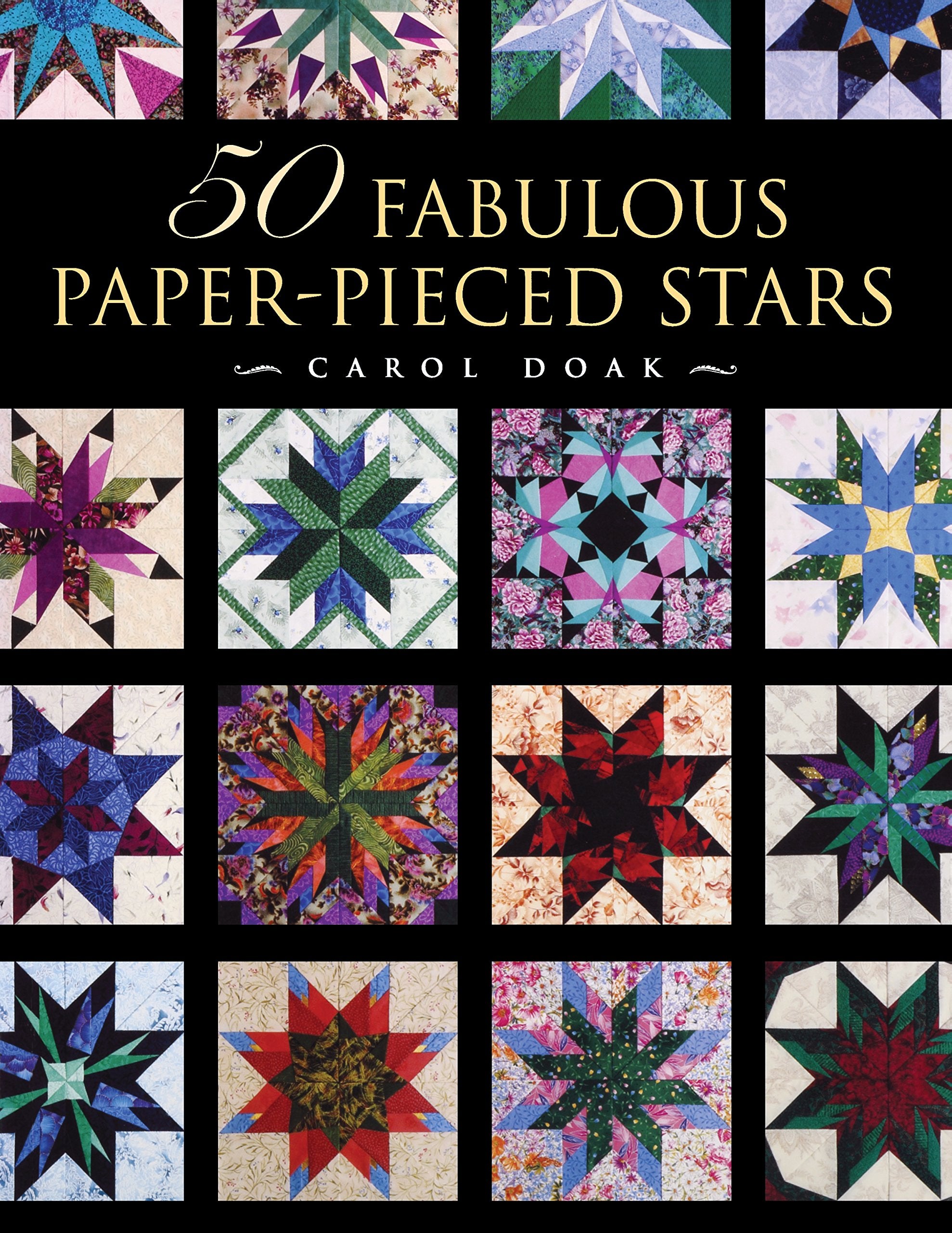 50 Fabulous PaperPieced Stars,Used