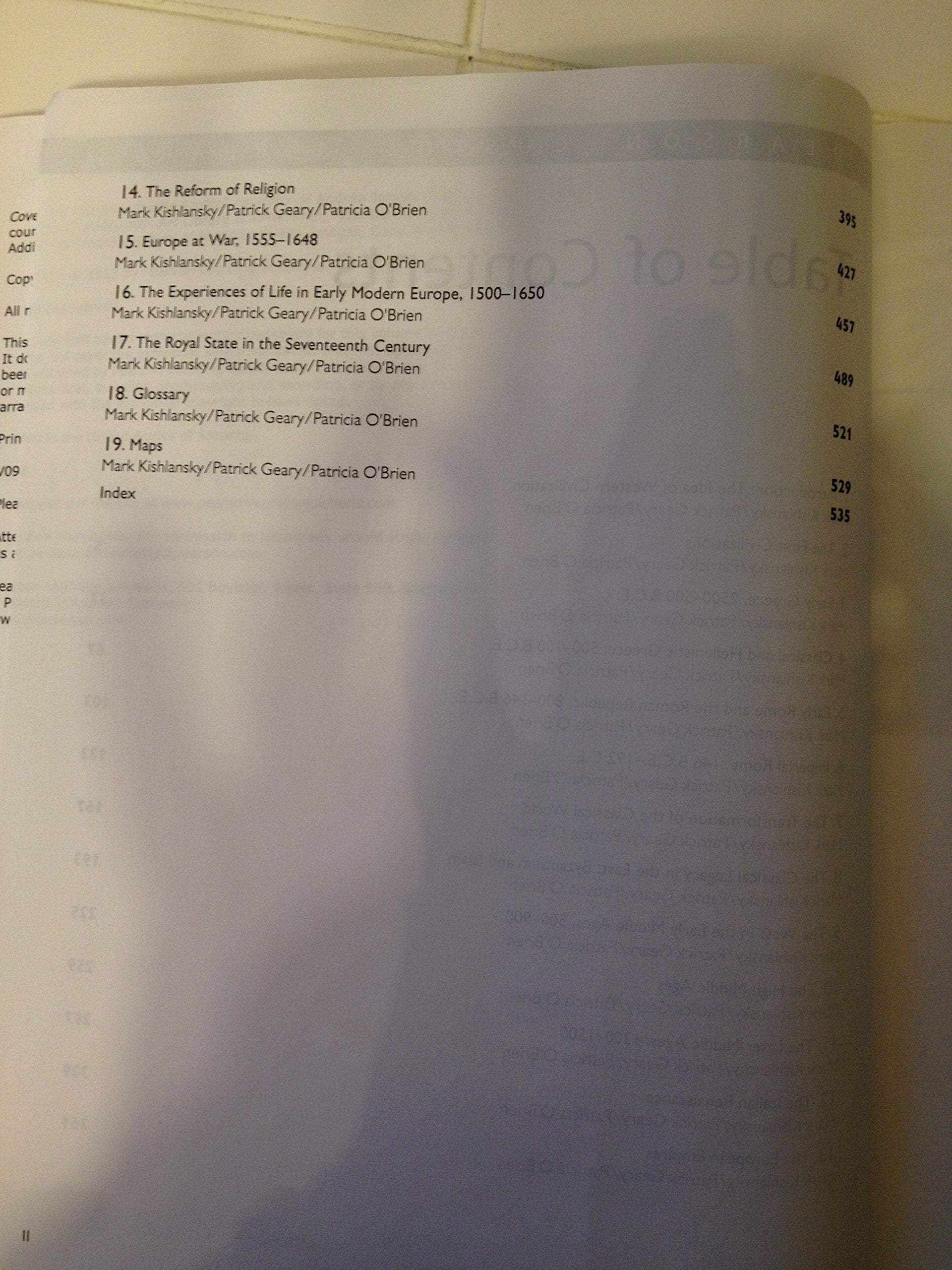 Civilization in the West, Volume 1 (to 1715) (7th Edition),Used