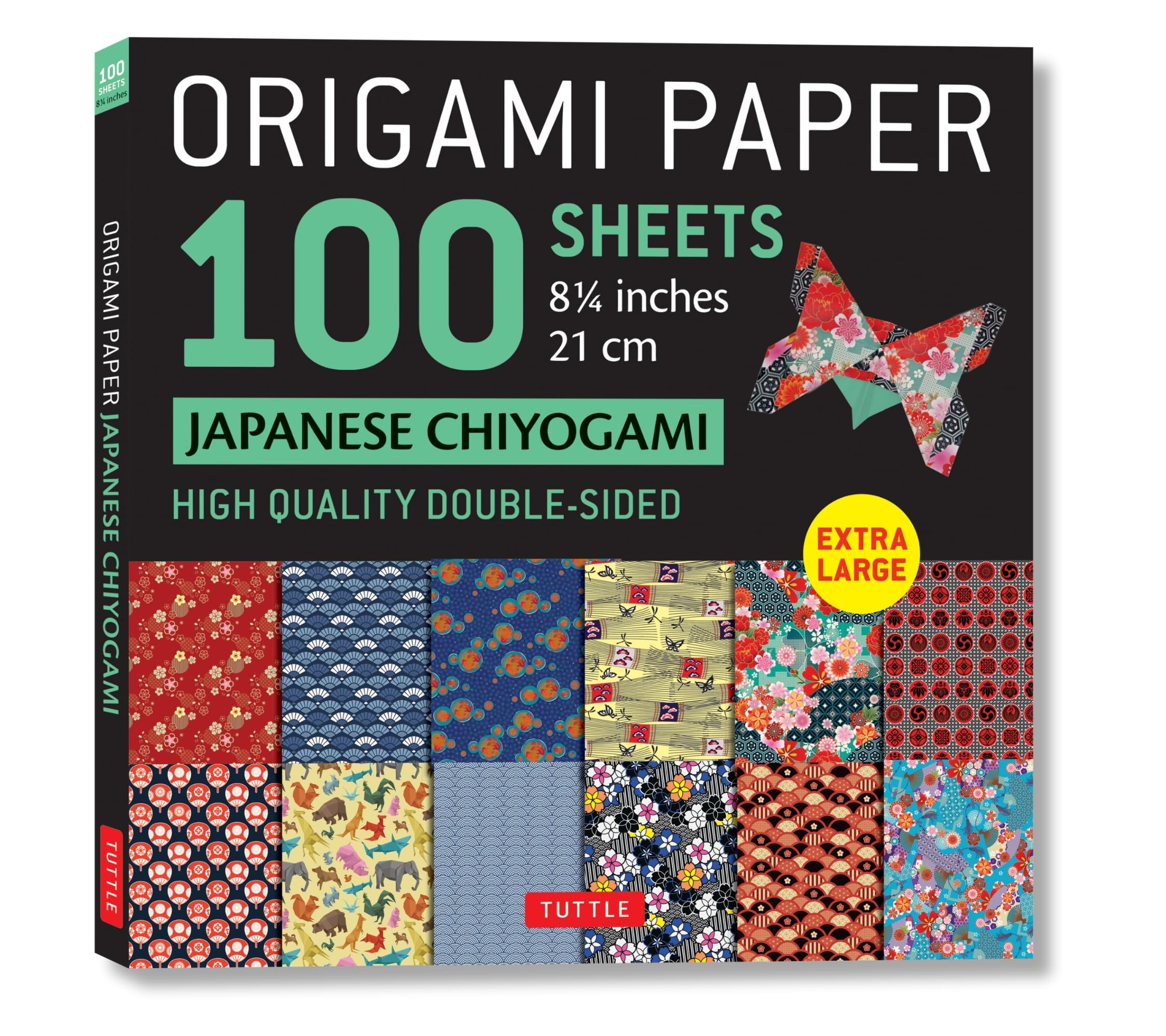 Origami Paper 100 Sheets Japanese Chiyogami 8 1/4' (21 Cm): Extra Large Doublesided Origami Sheets Printed With 12 Different Pa,Used