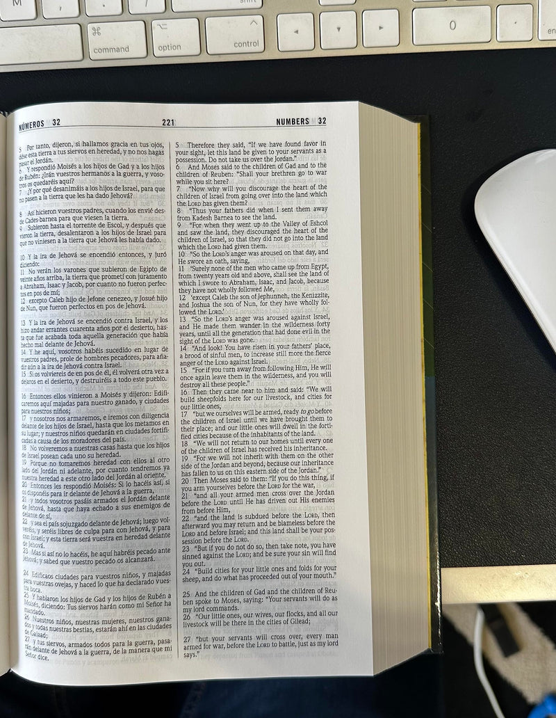 NKJV/RVR60, Bilingual Bible, Hardcover / NKJV/RVR60, Biblia Bilinge, Tapa dura (Spanish Edition),Used