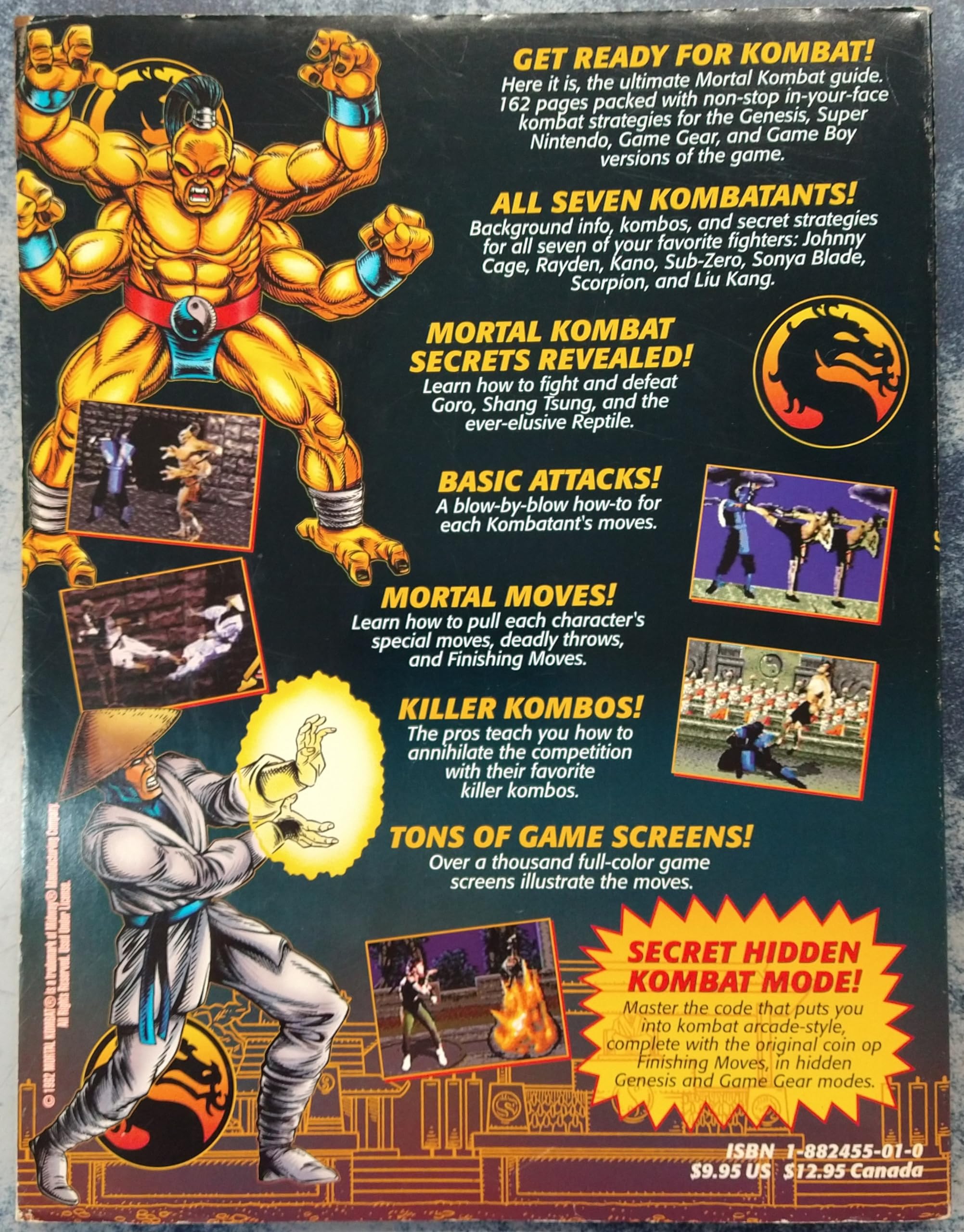 Gamepro's Official Mortal Kombat Strategy Guide,Used