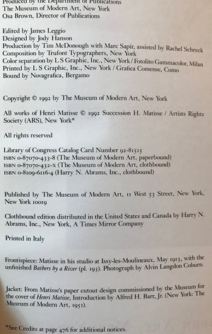 Henri Matisse: A Retrospective By John Elderfield (1992) Paperback