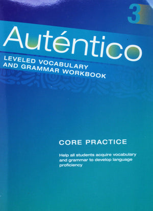 Autentico 2018 Leveled Vocab And Grammar Workbook Level 3-new,New
