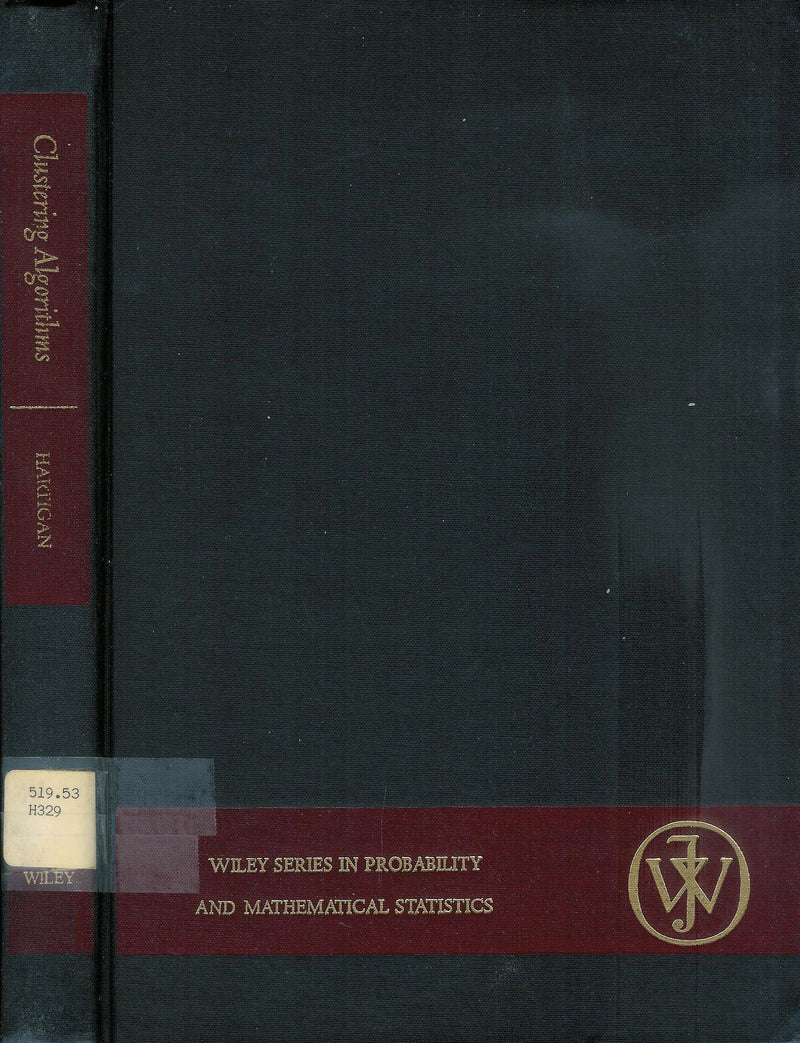 Clustering Algorithms (Wiley Series In Probability And Mathematical Statistics)-used