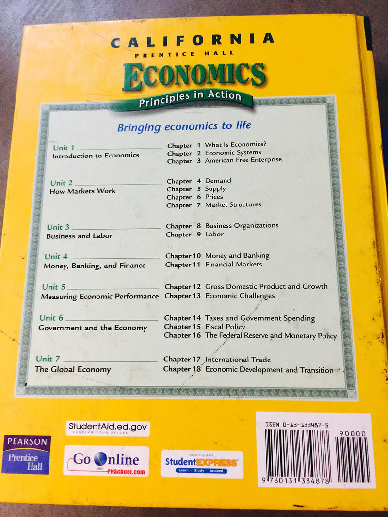 Economics: Principles in Action, California Edition,Used