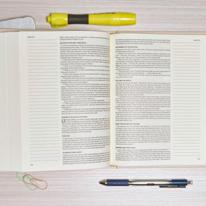 CSB Notetaking Bible, Brown LeatherTouchOverBoard, Black Letter, Wide Margins, Journaling Space, SingleColumn, Reading Plan, ,Used