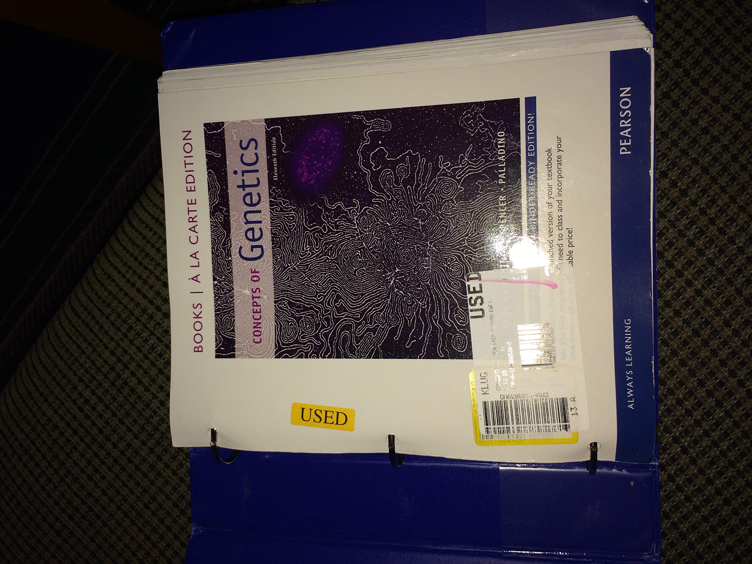 Concepts of Genetics, Books a la Carte Edition,Used
