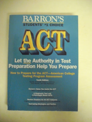 How to Prepare for the Act: American College Testing Assessment Program (Barron's ACT),Used