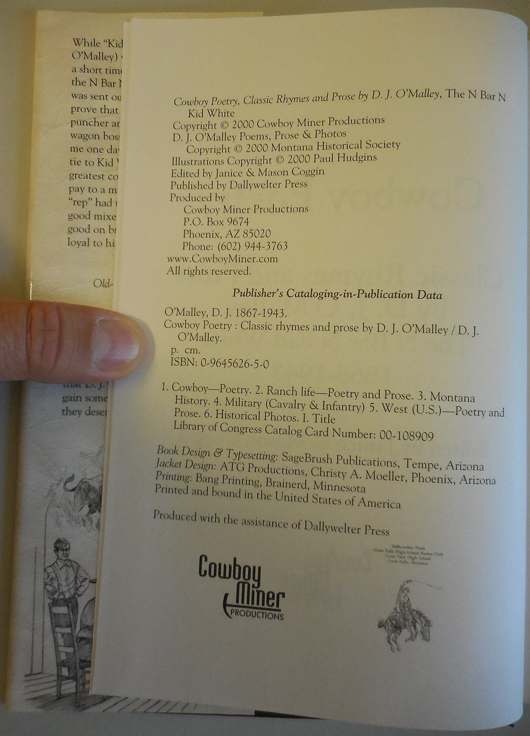 Cowboy Poetry : Classic Rhymes & Prose,Used