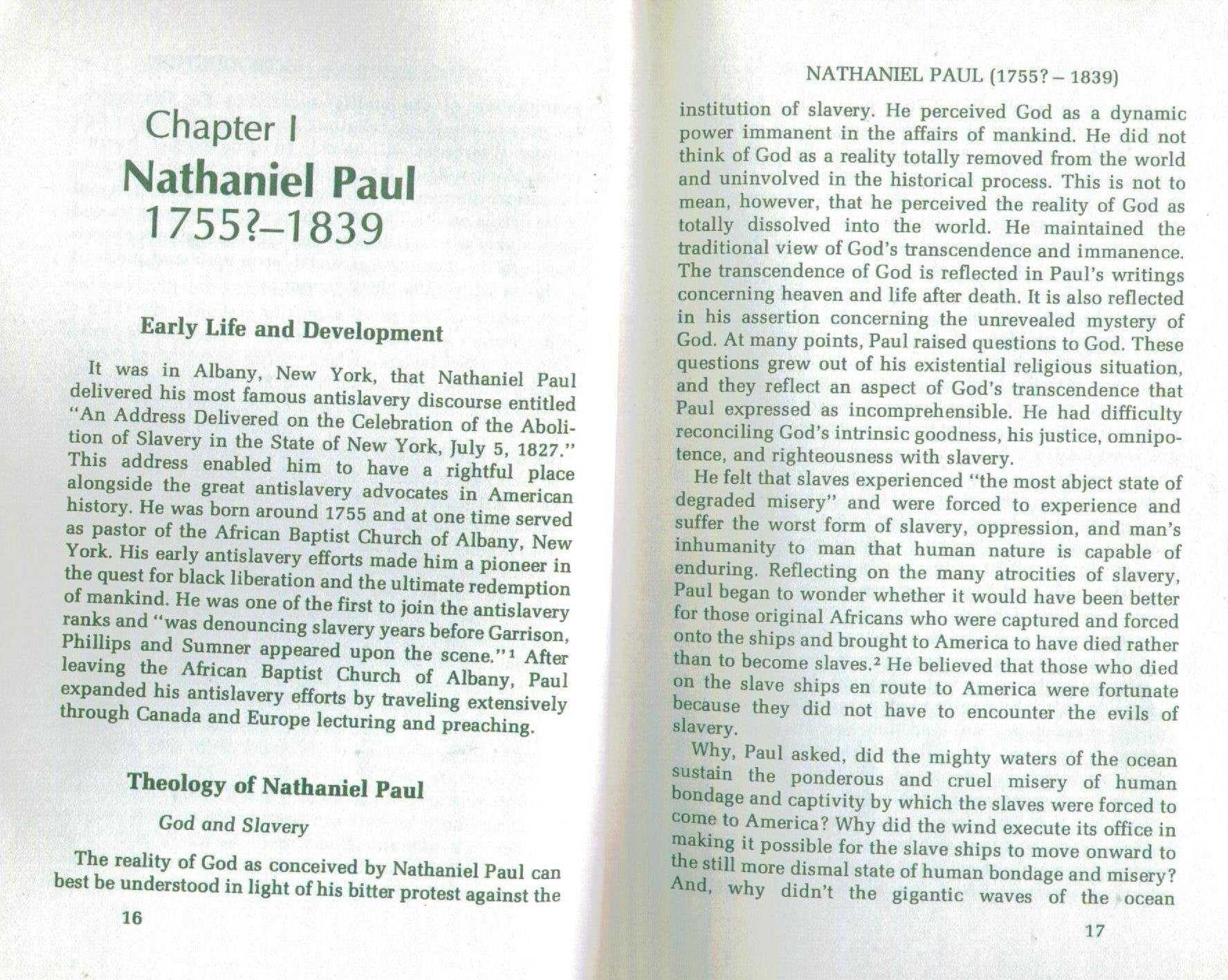 Major Black Religious Leaders, 17551940,Used