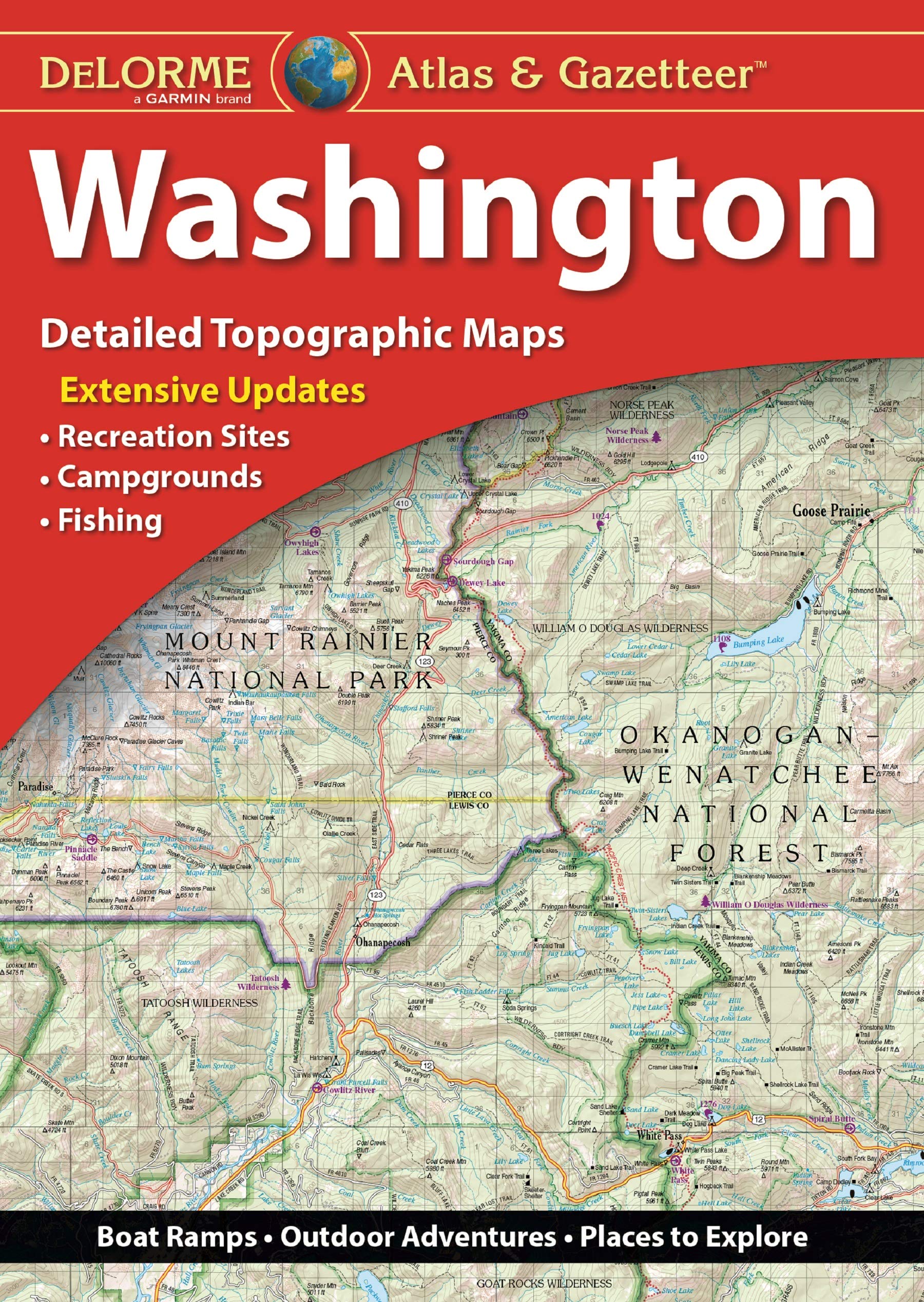 Delorme Washington Atlas & Gazetteer (Delorme Atlas & Gazetteer),Used