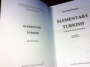 Elementary Turkish: A Complete Course for Beginners (Turk Dilleri Arastirmalari Dizisi, 43, 44),Used