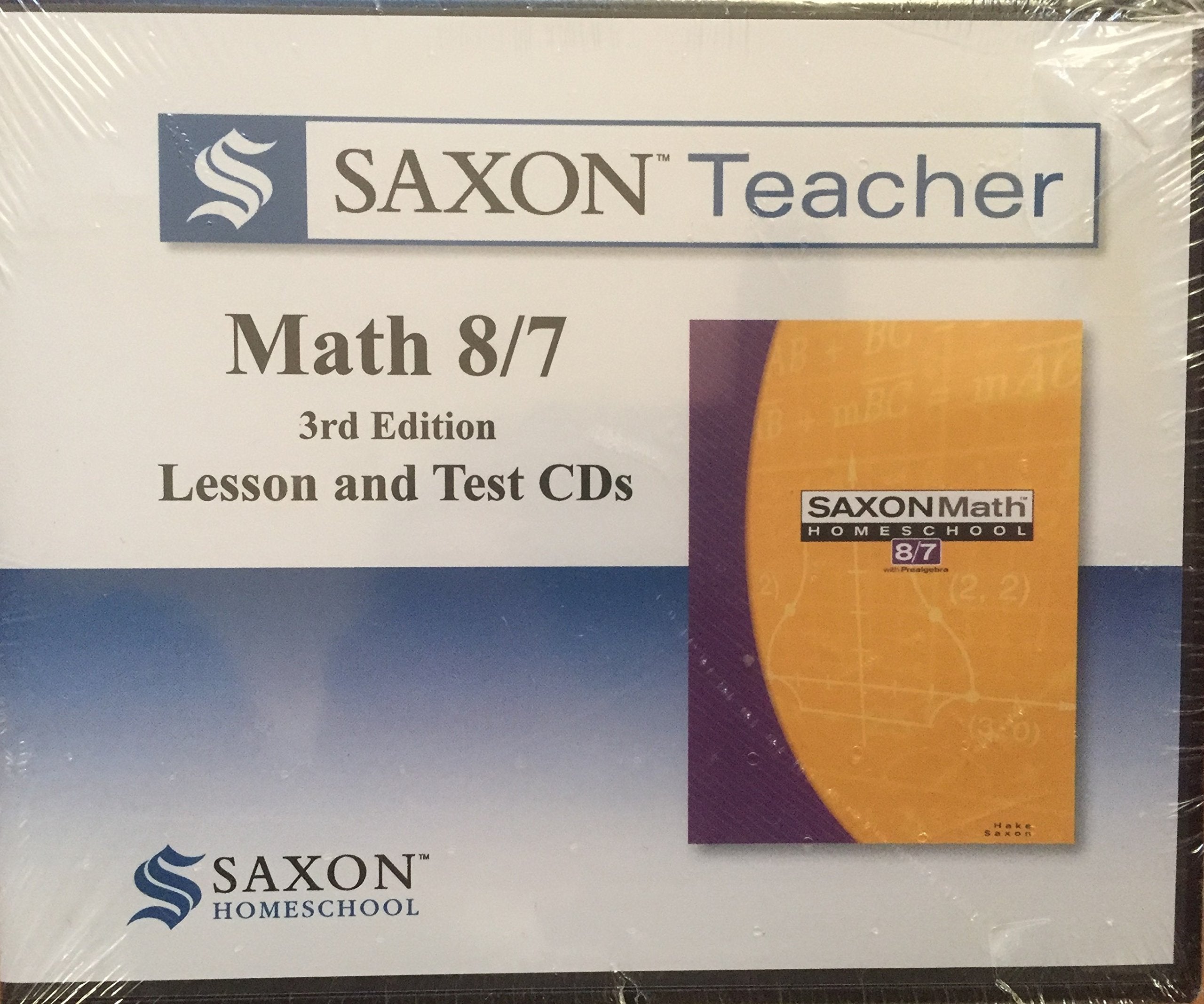 Saxon Teacher for Math 8/7, 3rd Edition,Used
