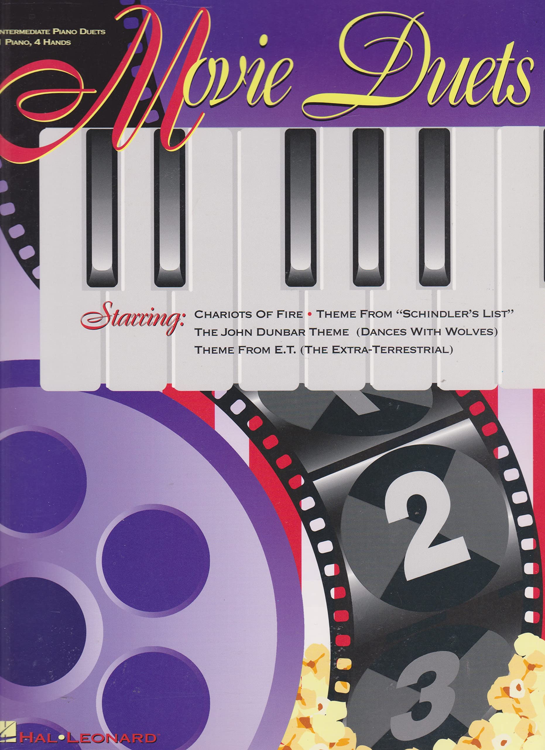 Movie Duets: Intermediate Piano Duets  1 Piano, 4 Hands,Used