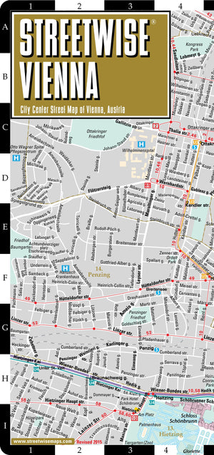 Streetwise Vienna Map  Laminated City Center Street Map Of Vienna, Austria