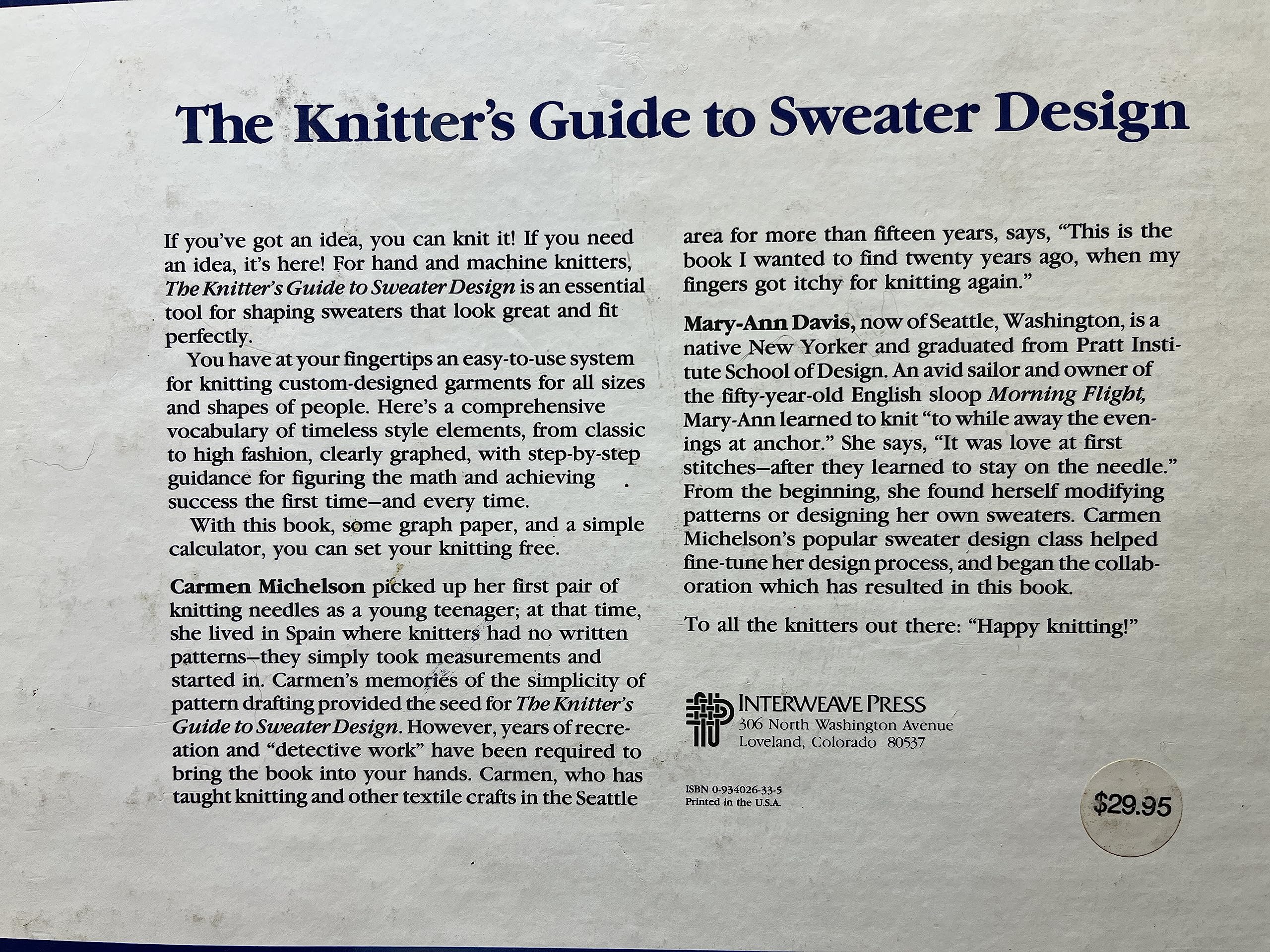 The Knitter'S Guide To Sweater Design,New