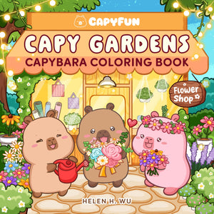 Capy Gardens: Capybara Coloring Book (Capy Capybara)