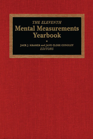The Eleventh Mental Measurements Yearbook (Buros Mental Measurements Yearbook),New