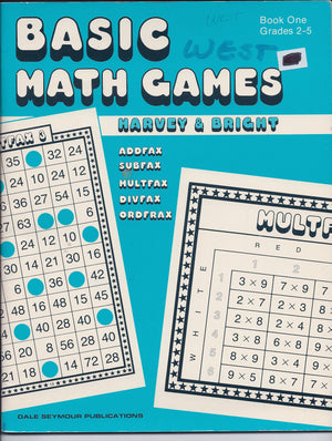 Basic Math Games: Book 1 Grades 25,Used