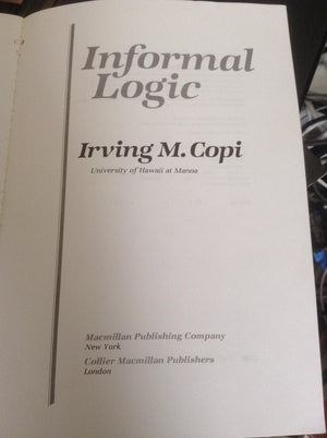 Informal Logic-used