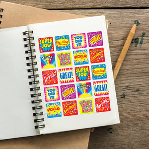 Carson Dellosa 120 Inspirational Stickers For Kids, 6 Sheets Of Incentives With Positive Affirmations For Prizes, Reward Chart,