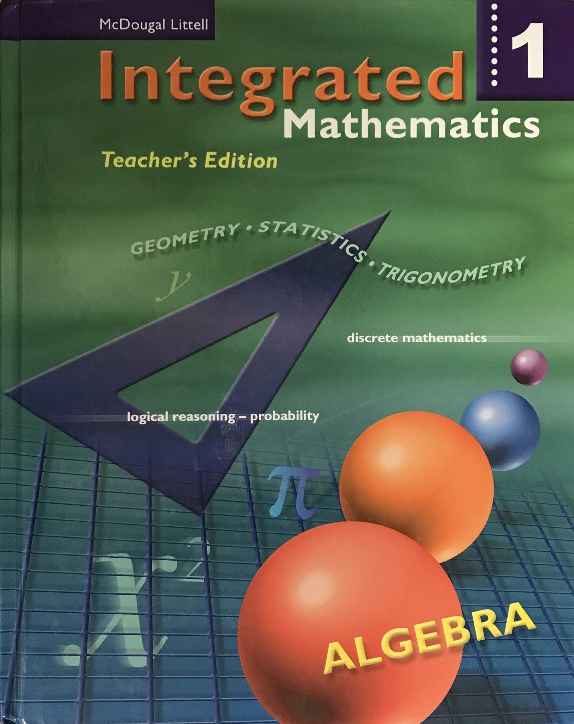 McDougal Littell Integrated Math: Teacher Edition Book 1 2002,Used
