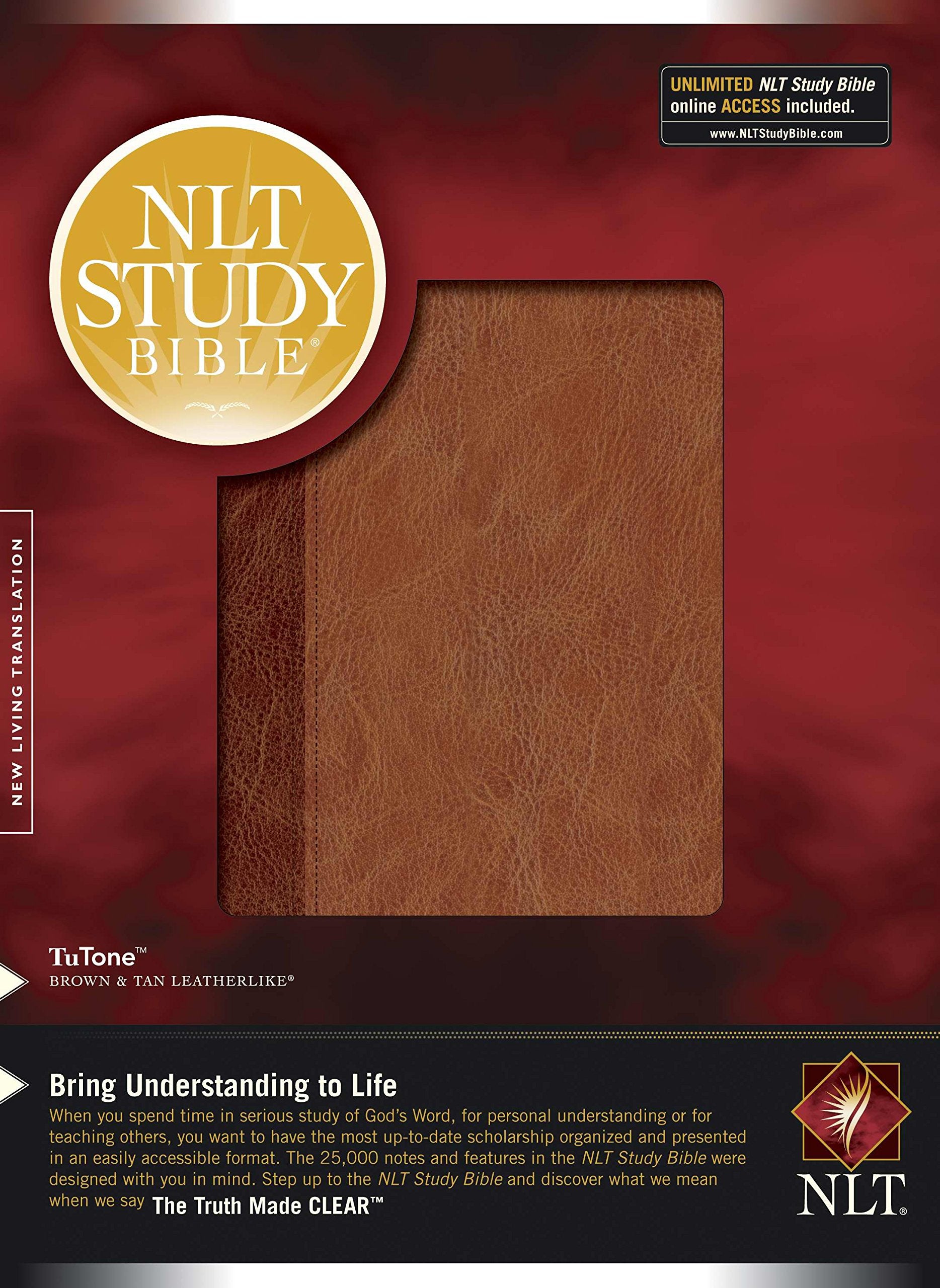 NLT Study Bible, TuTone,Used
