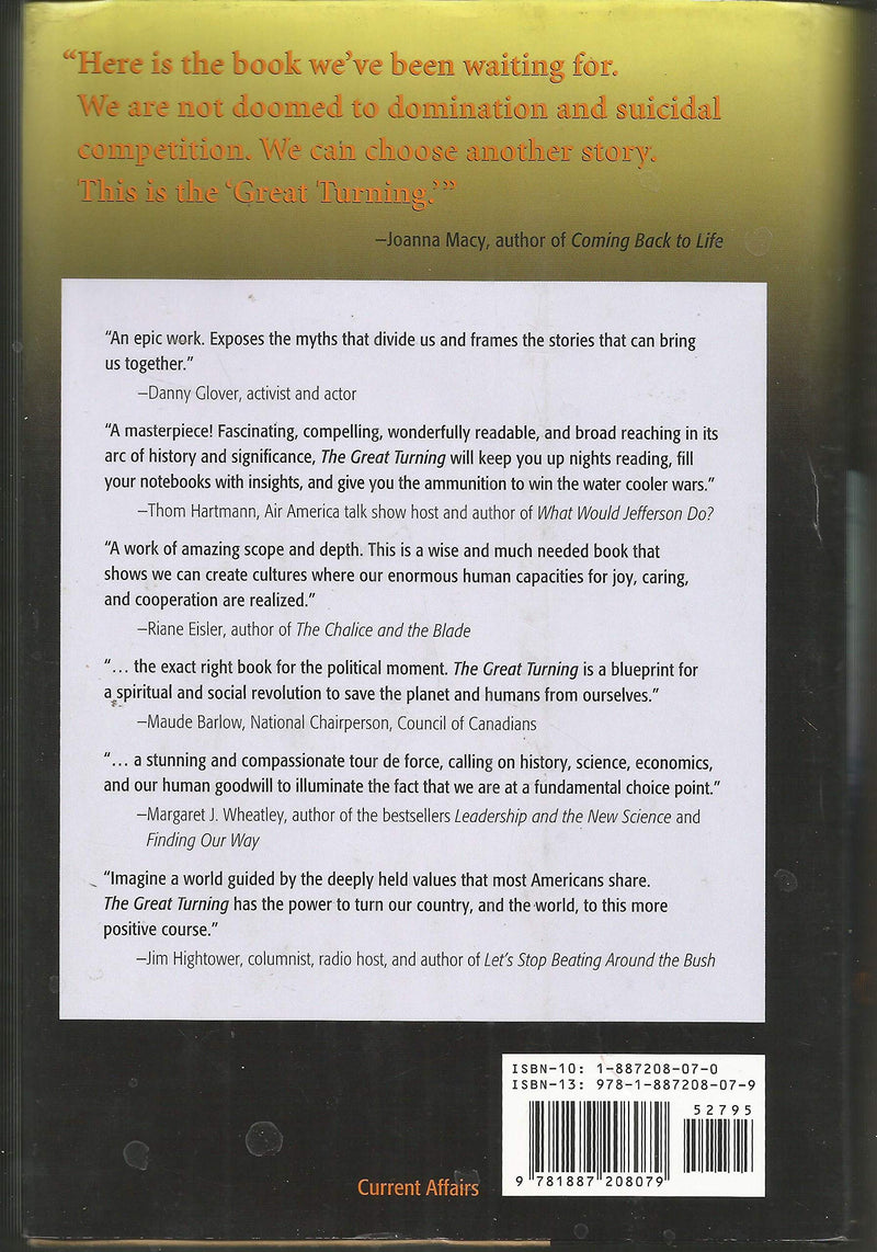 The Great Turning: From Empire To Earth Community,Used