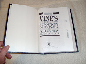 Vine's Complete Expository Dictionary of Old and New Testment Words ( Keyed to Strong's Reference Numbers ),New